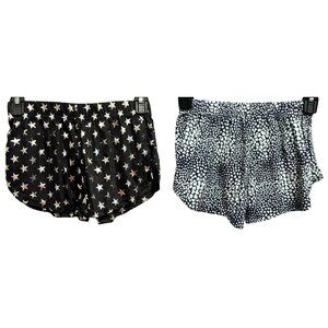 Agree2Disagree Girls Tween Sz Large Shorts Metallic Stars & Hearts 2 Pair NEW